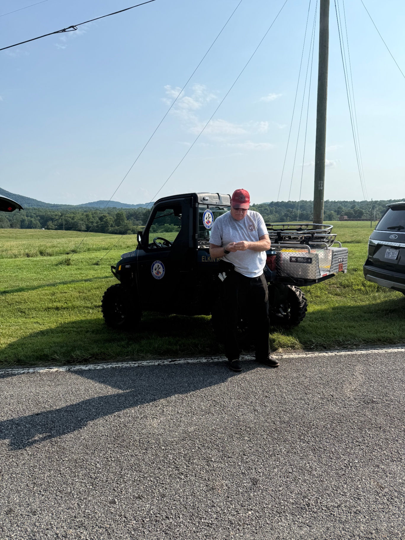Elkin Rescue Squad UTV staged for a search and recovery mission